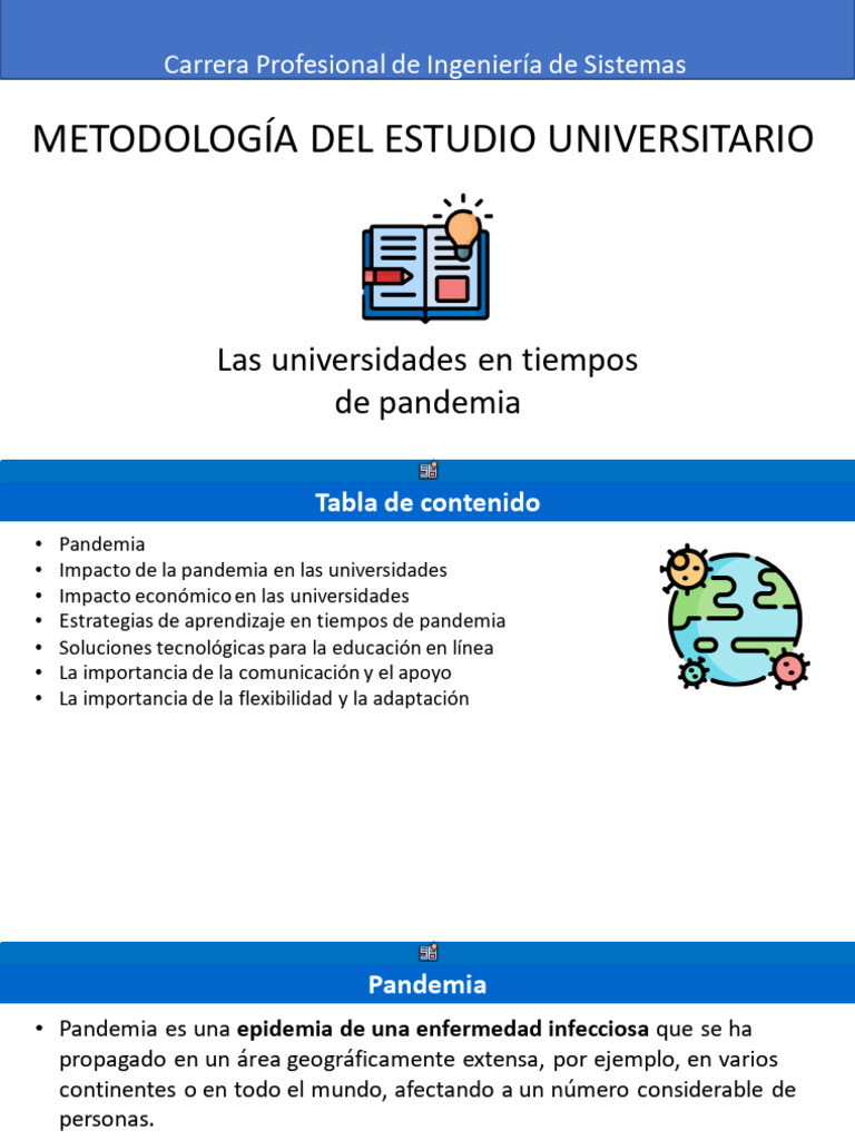 Sesion03. La Universidades en Tiempos de Pandemia | PDF | Pandemia ...