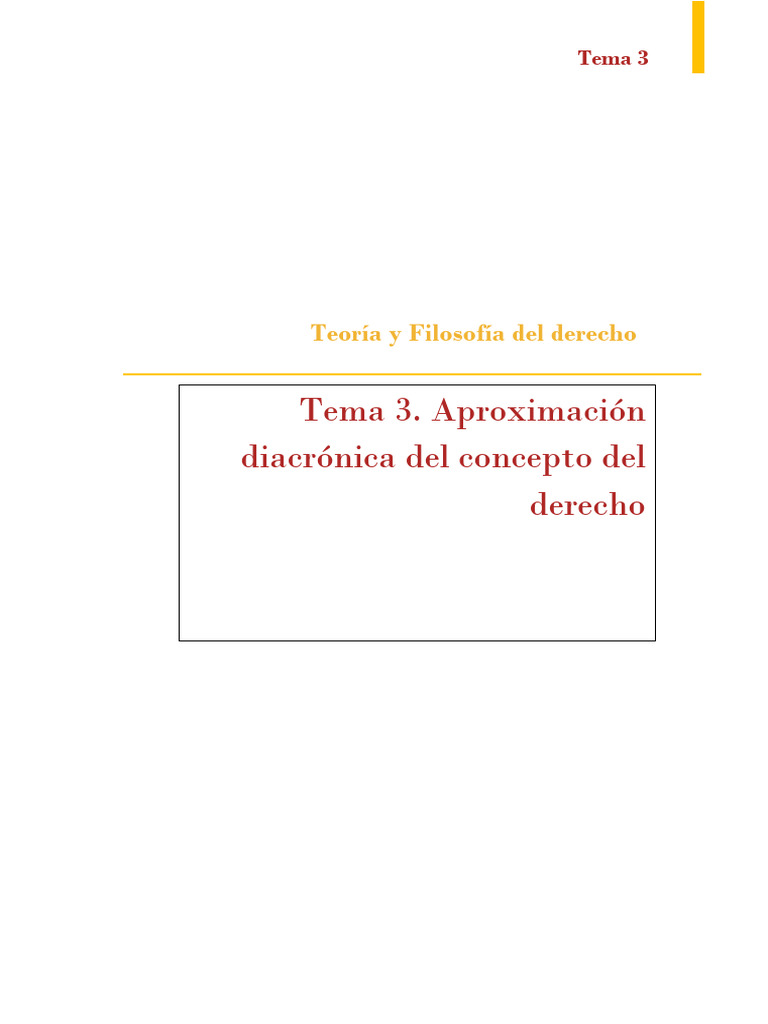 Teoría y Filosofía Del Derecho. Tema 3 | PDF | La Ley natural | Justicia
