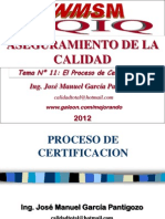 Tema 11 - El Proceso de Certificacion