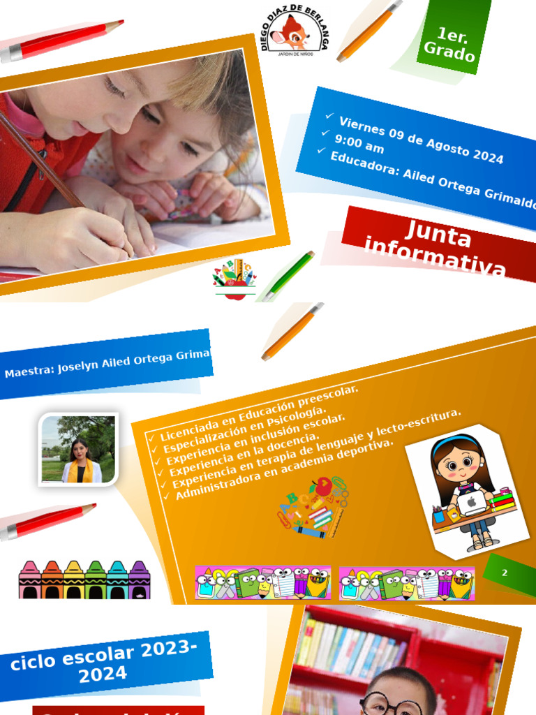 Junta Informativa Ciclo Escolar 2024-2025 | PDF