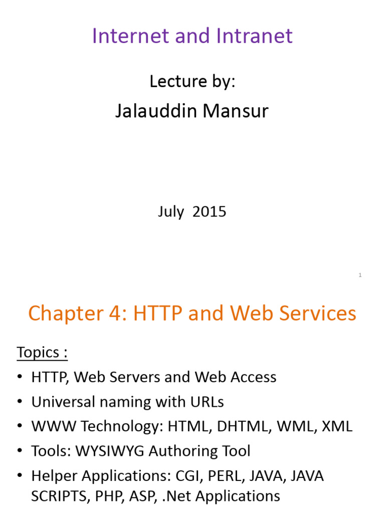 Chapter 4 | PDF | World Wide Web | Internet & Web