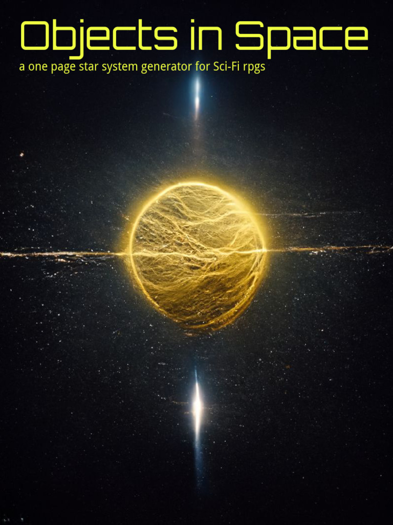 Sci-Fi Star System Generator Guide | PDF | Planets | Stars