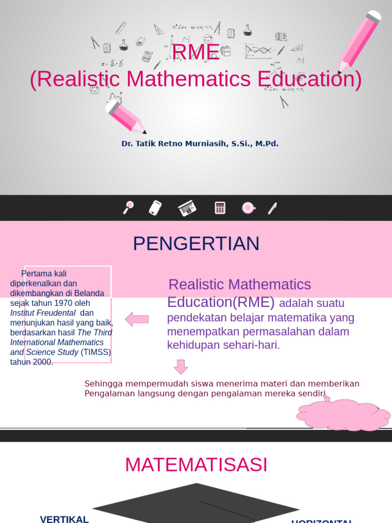 Pendekatan RME dalam Pembelajaran Matematika | PDF