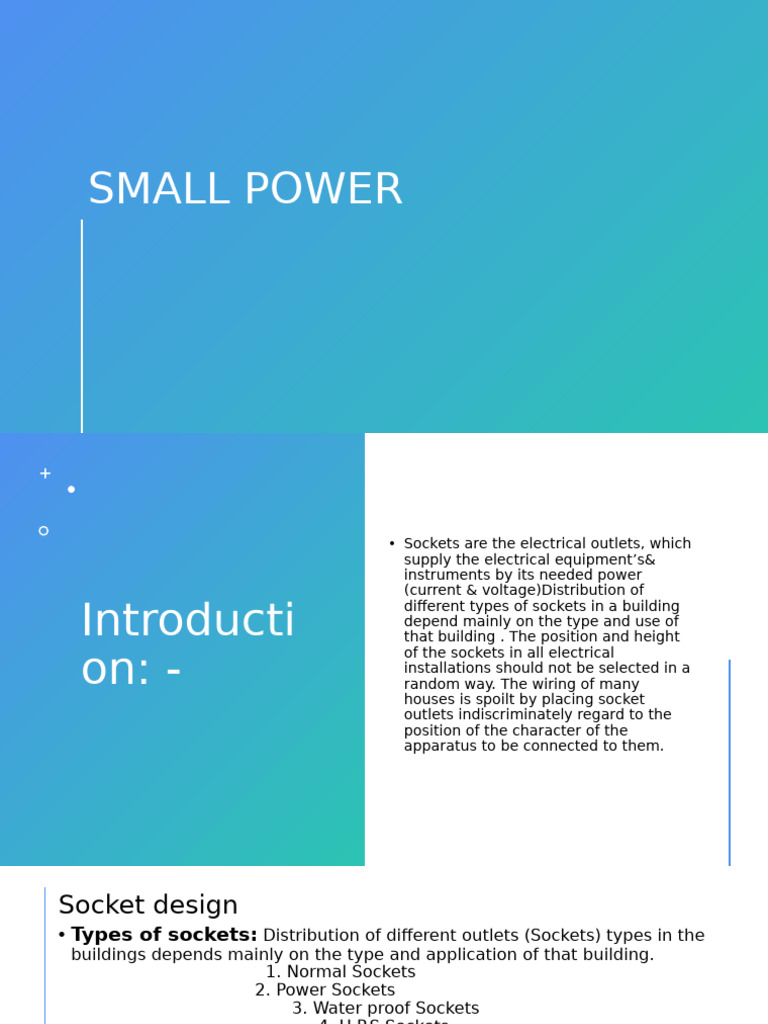 Presentation 10 | PDF | Electrical Connector | Ac Power Plugs And Sockets