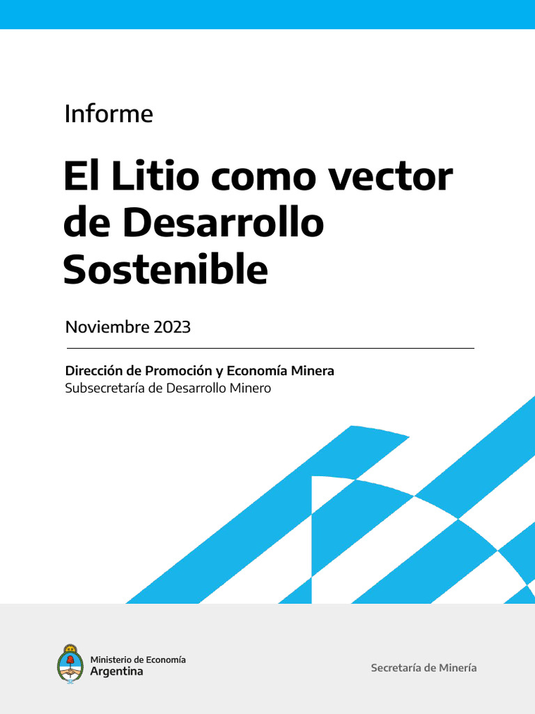Litio: Clave para el Desarrollo Sostenible | PDF | Batería de iones de ...