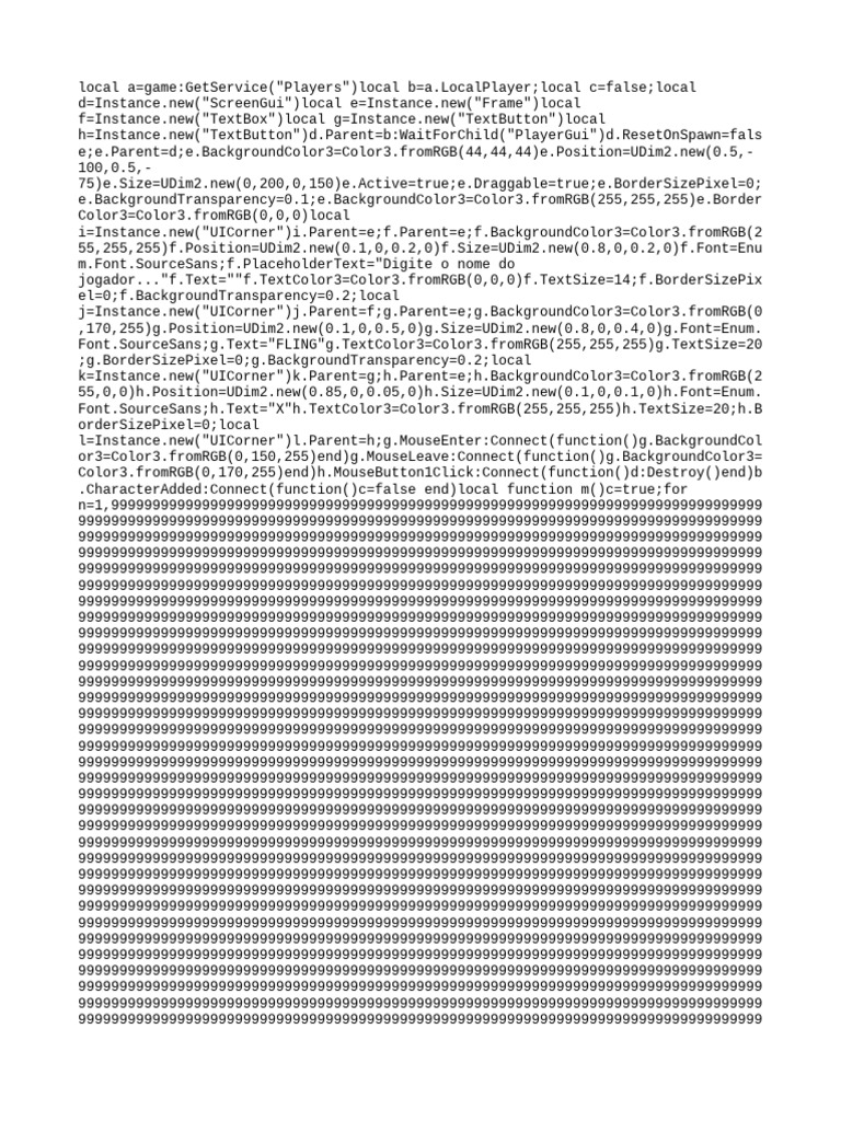 Ultimate Roblox Fling GUI Script | PDF
