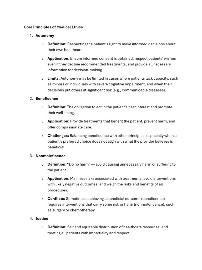 General Ethics Principles | PDF | Informed Consent | Risk