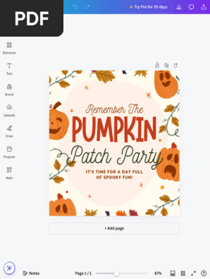 Colorful Pumpkin Patch Invitation Instagram Post - Instagram Post