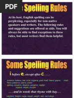 Spelling Rules