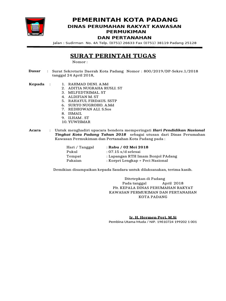 Surat Nota Tugas | PDF