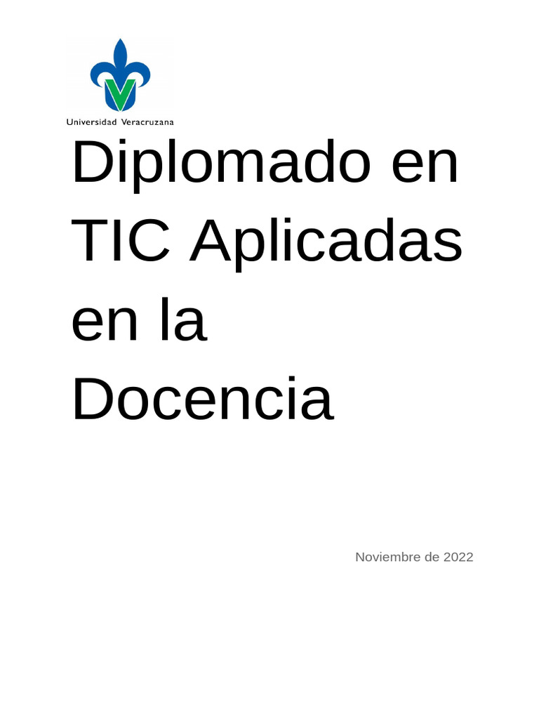 Diplomado TIC para Docentes | PDF | Enseñando | Tecnología de ...