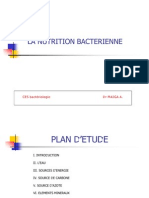 nutrition bactérienne