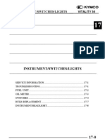 SM - Kymco Vitality 50 - Chapter 17 (Instruments - Switches - Lights)
