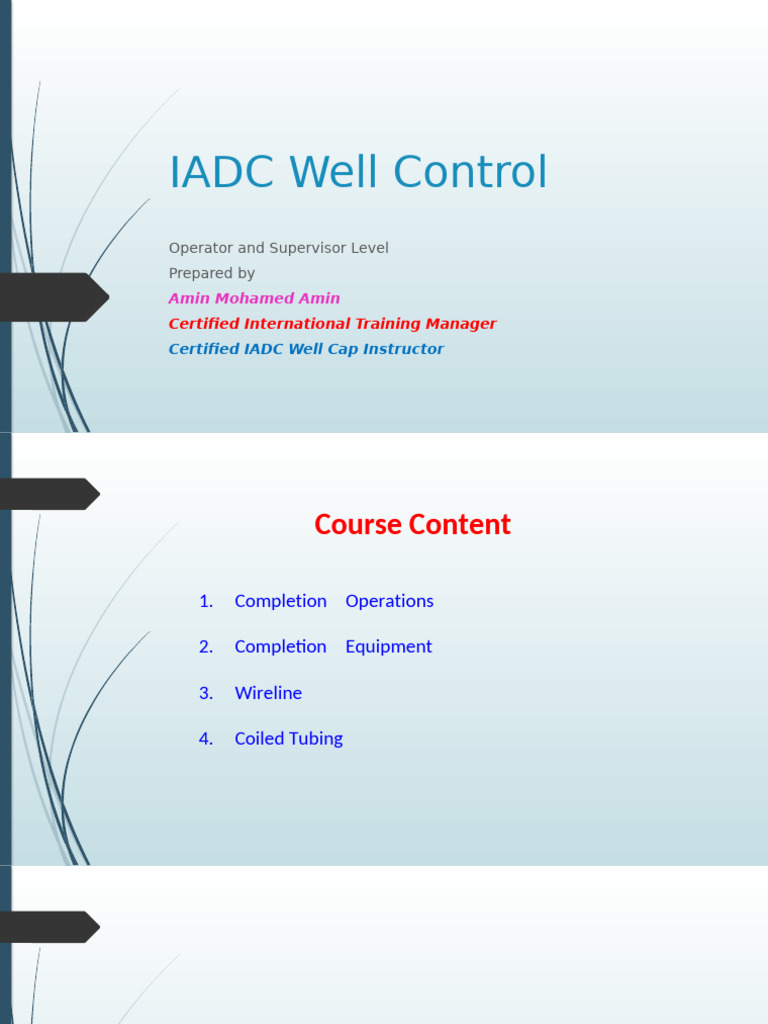 IADC Well Sharp WireLine Updated | PDF | Casing (Borehole) | Valve