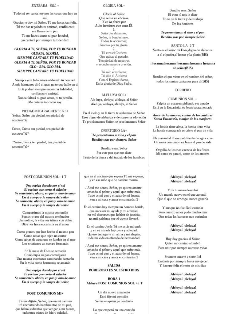 Alabanza y Comunión en la Fe | PDF | eucaristía | Amor