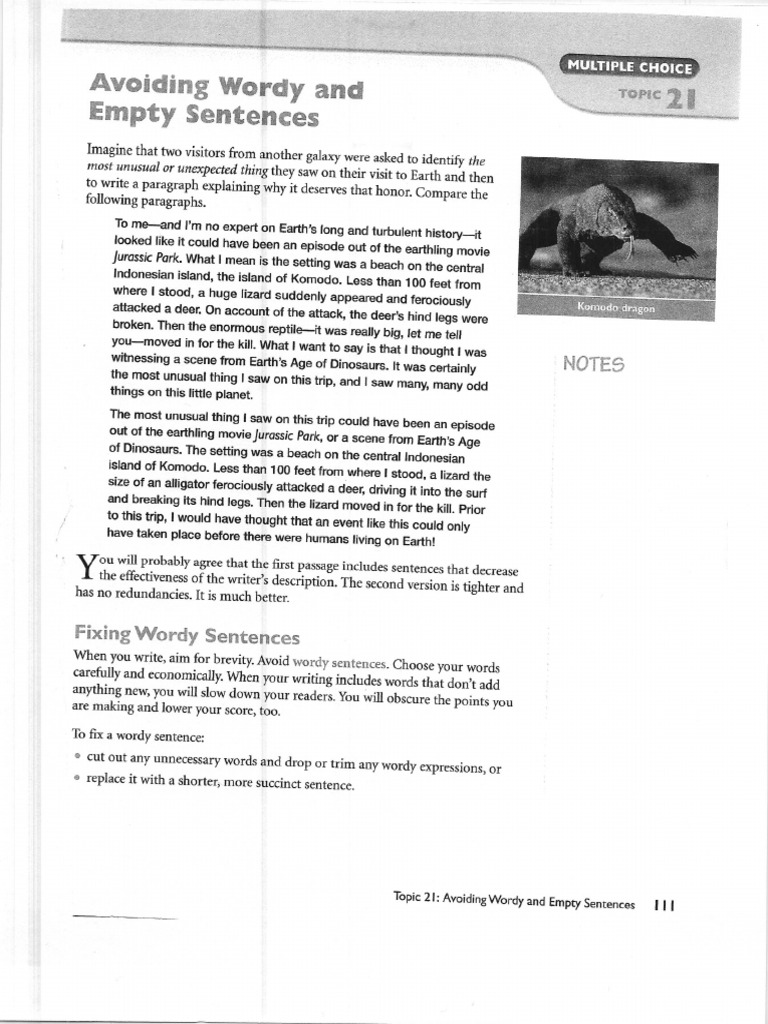 Chapter 21.avoiding Wordy and Empty Sentences | PDF