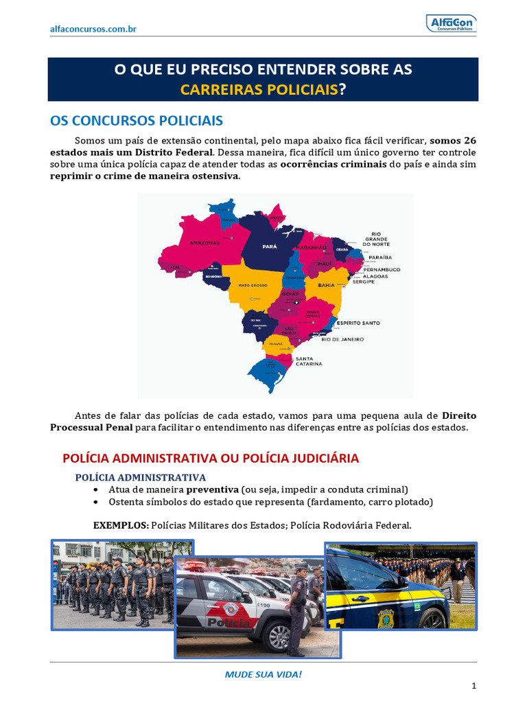 Entendendo Carreiras Policiais no Brasil | PDF | Polícia | Estado