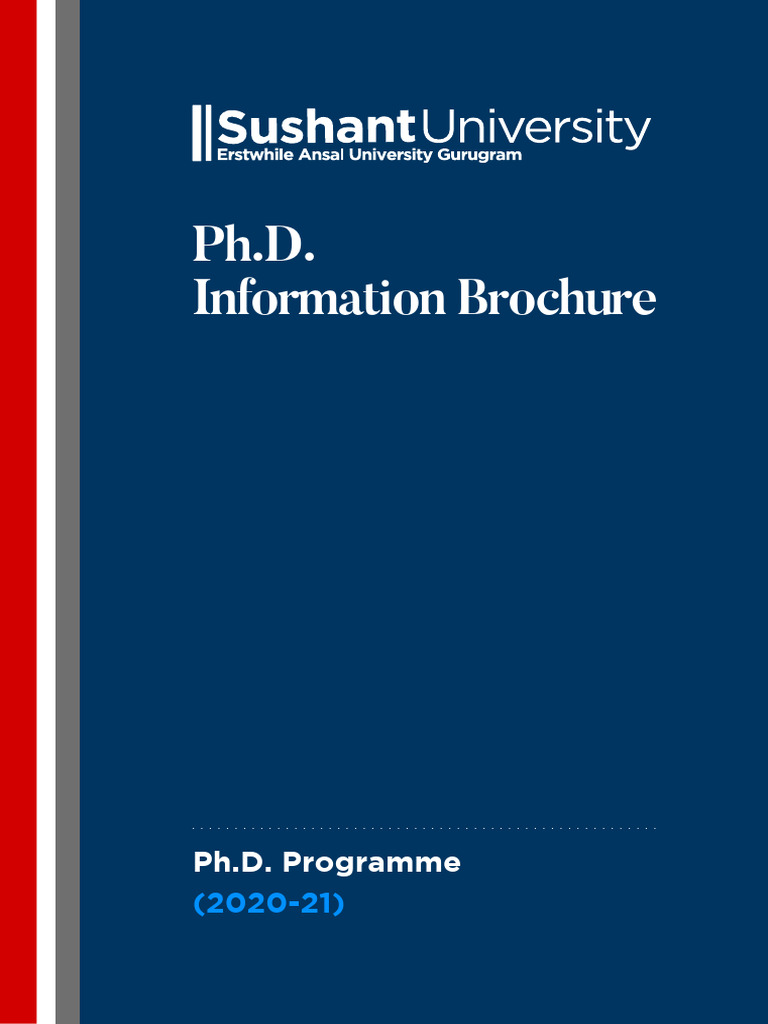 Phd Brochure Pdf Doctor Of Philosophy University And College