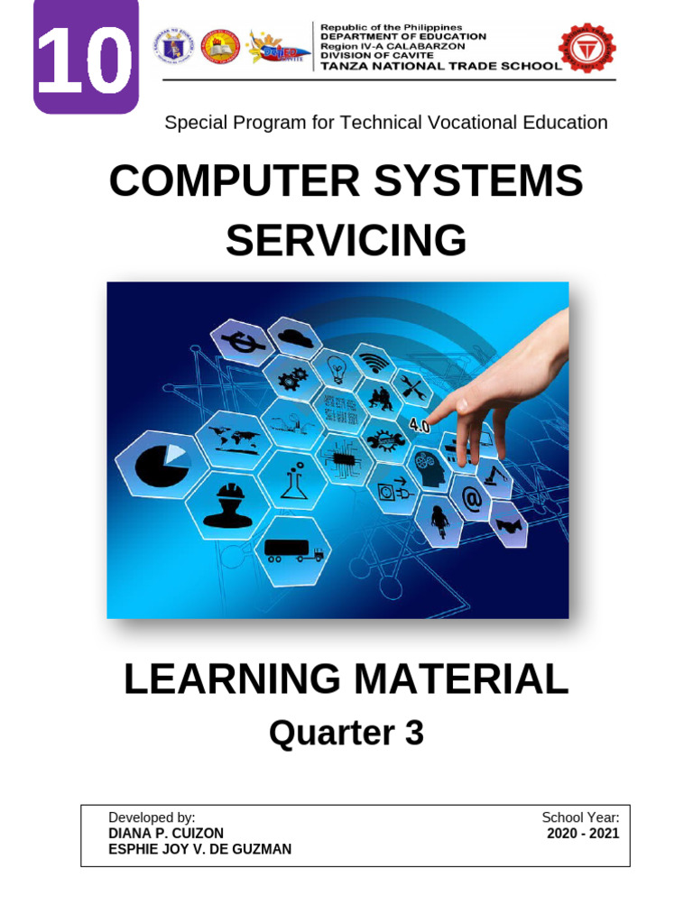 CSS Grade 10 Learning Material Third Quarter 1 | PDF | Personal ...
