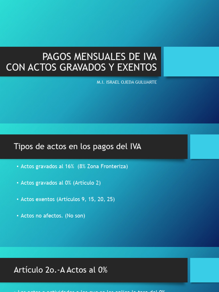 Presentacion IVA | PDF | Impuesto al valor agregado | Impuestos