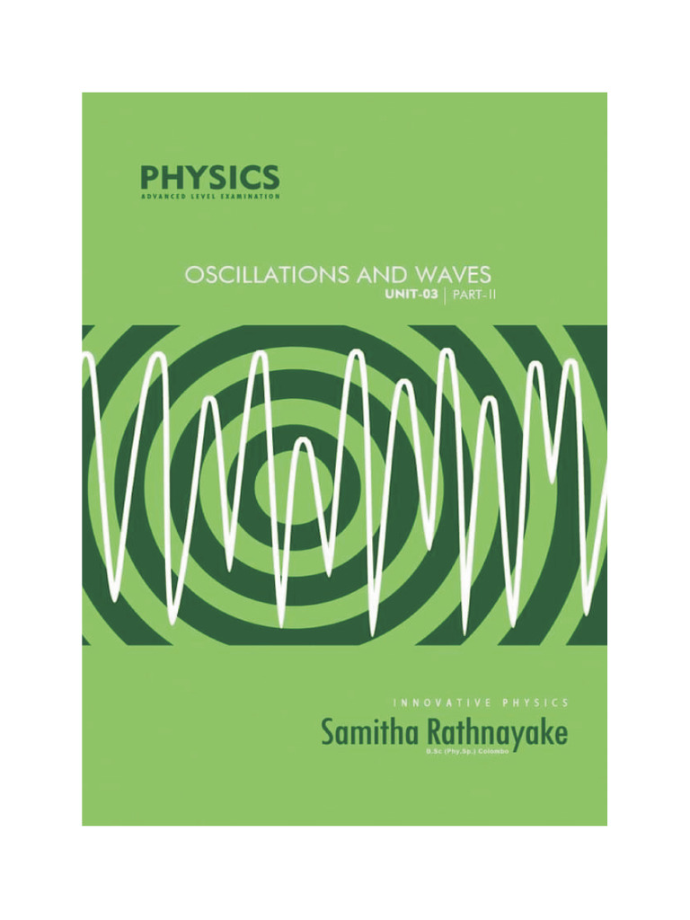 Physics of Oscillations and Waves | PDF | Mechanics