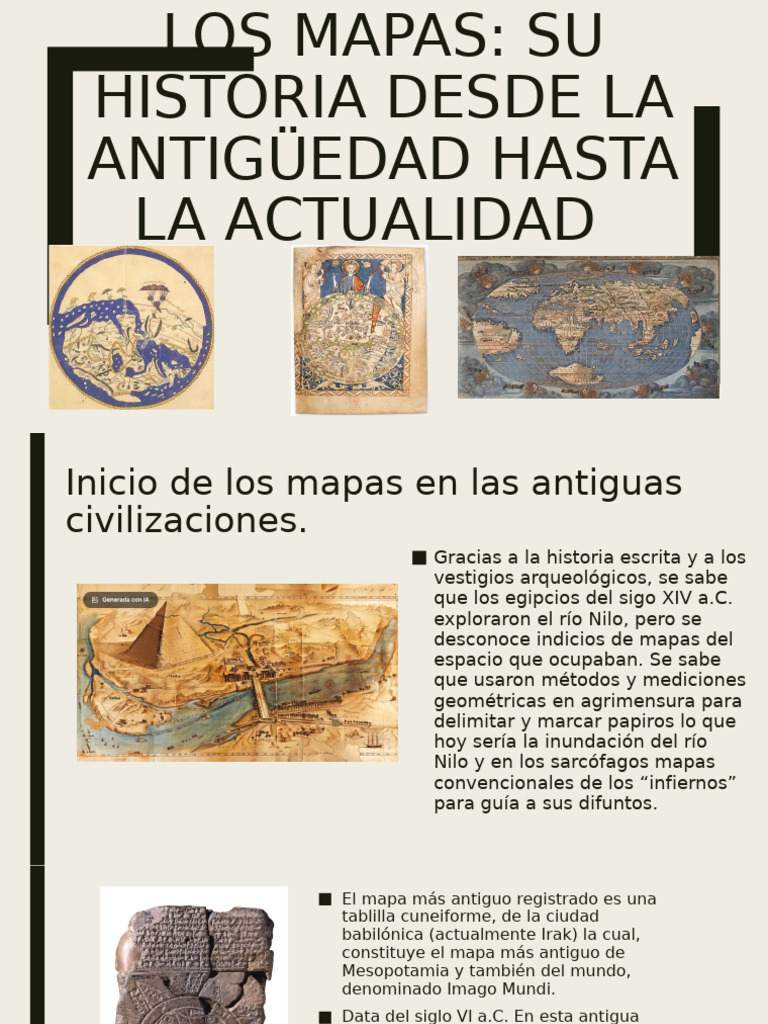 Historia de Los Mapas | PDF | Mapa | Cartografía