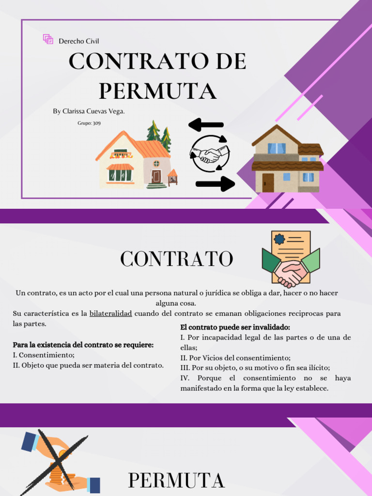 Contrato de Permuta: Conceptos Clave | PDF | Derecho privado | Derecho ...