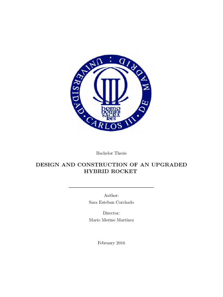 Design and Construction of An Upgraded Hybrid Rocket | PDF | Rocket ...