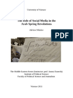 The role of social media in the Arab Spring