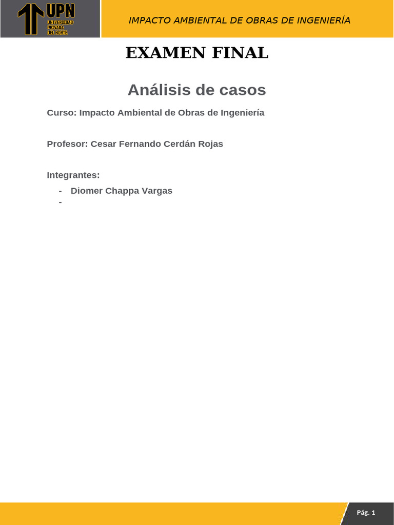 Impacto Ambiental en Proyectos Viales | PDF | Evaluación de impacto ...