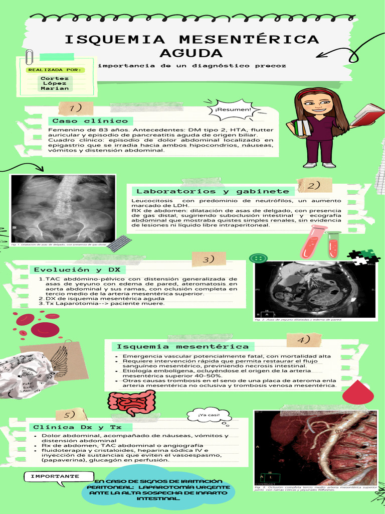 Isquemia Mesentérica: Diagnóstico Precoz | PDF | Abdomen | Isquemia