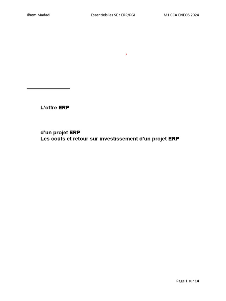 Essentiels des ERP/PGI en 2024 | PDF | Progiciel de gestion intégré ...