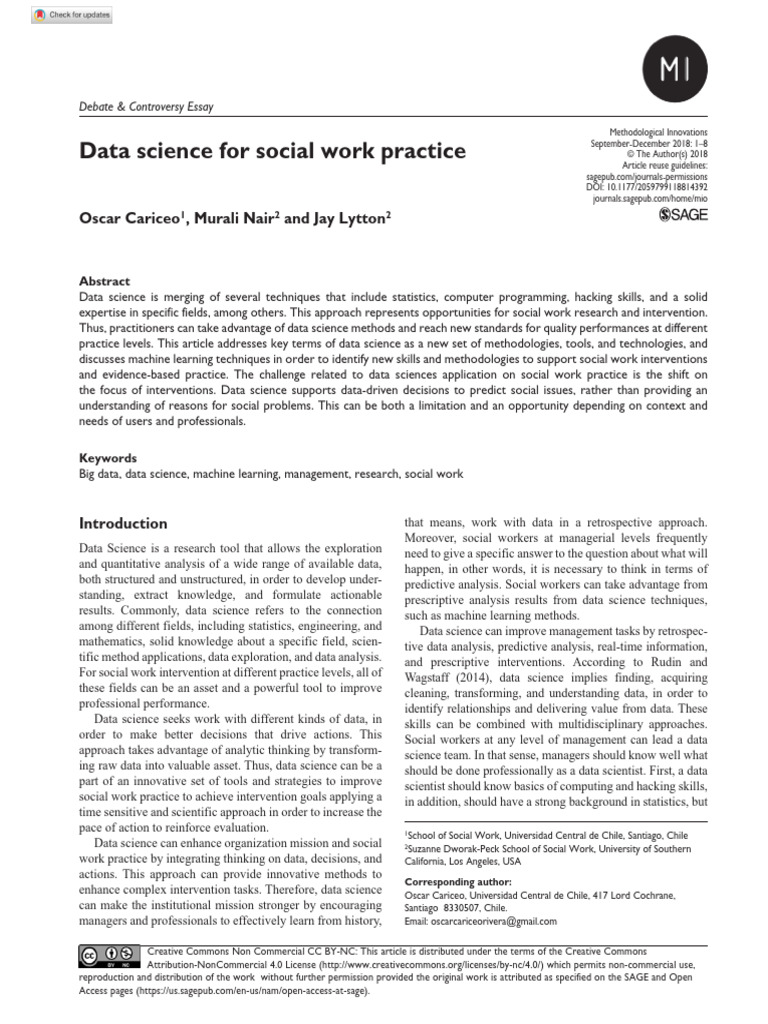 Data Science For Social Work Practice | PDF | Data Science | Machine ...