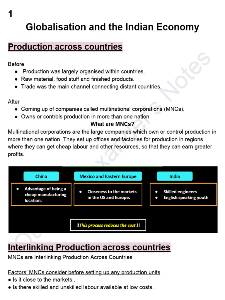 Economics Chapter 4 1 Pdf Multinational Corporation Business