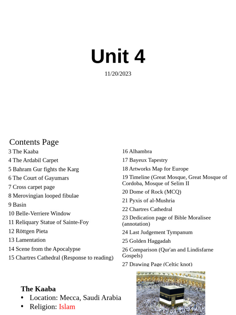 Unit 4 Islamic Notebook | PDF | Mosque | Passover