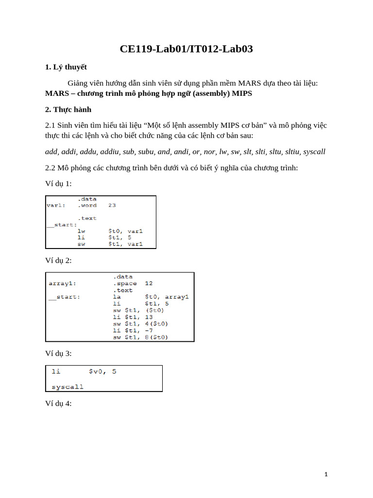 CE119 Lab01 - IT012 Lab03 | PDF
