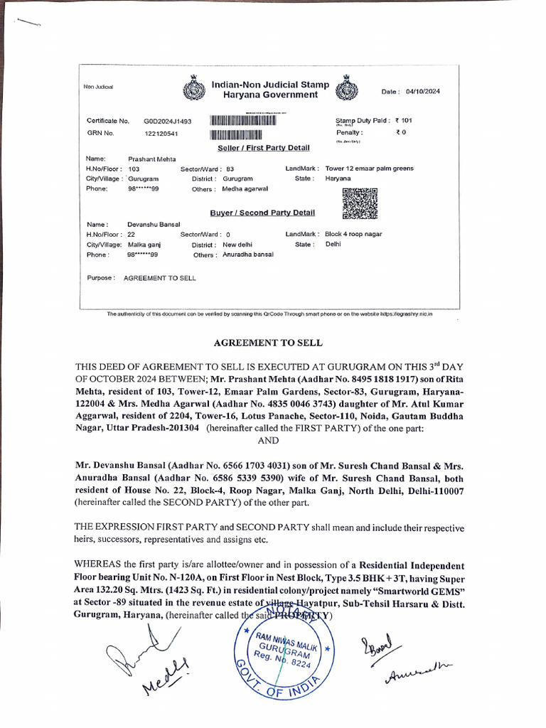 Adobe Scan 04-Oct-2024 | PDF | Deed | Common Law