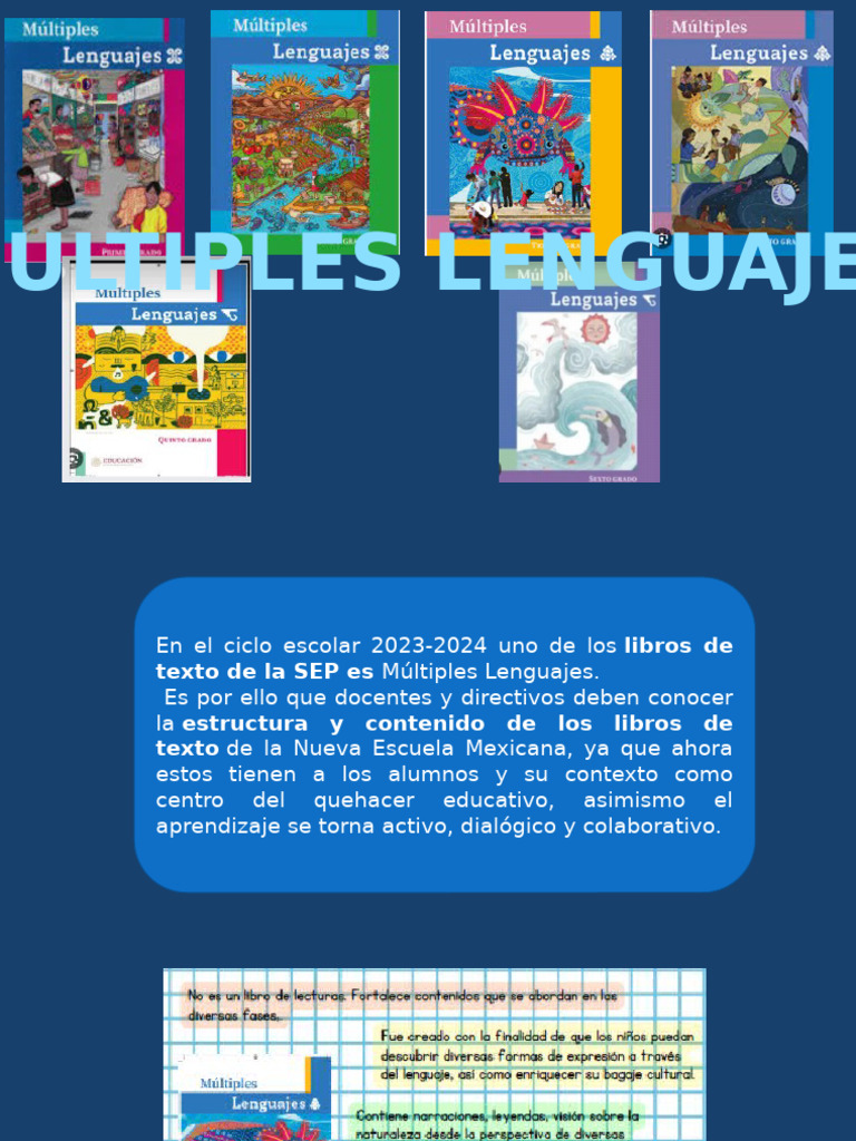 Estructura del Libro Múltiples Lenguajes | PDF | Artes del Lenguaje y ...