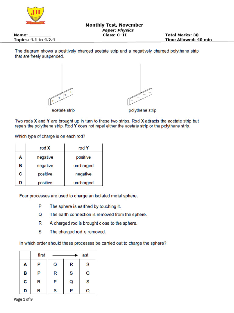 Physics C2 | PDF | Teaching Methods & Materials
