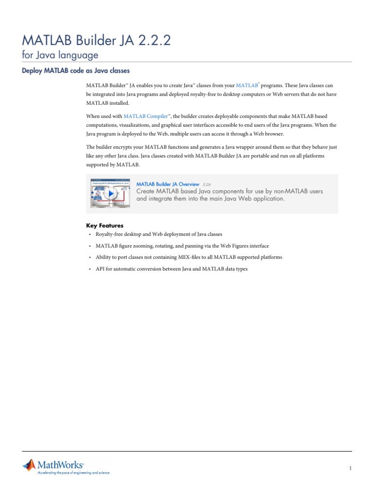Matlab Builder Ja | PDF | Matlab | Java (Programming Language)