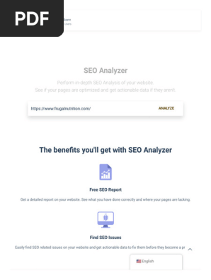 [NEW!] SEO Analyzer - Generate a Free SEO Report of Your Website