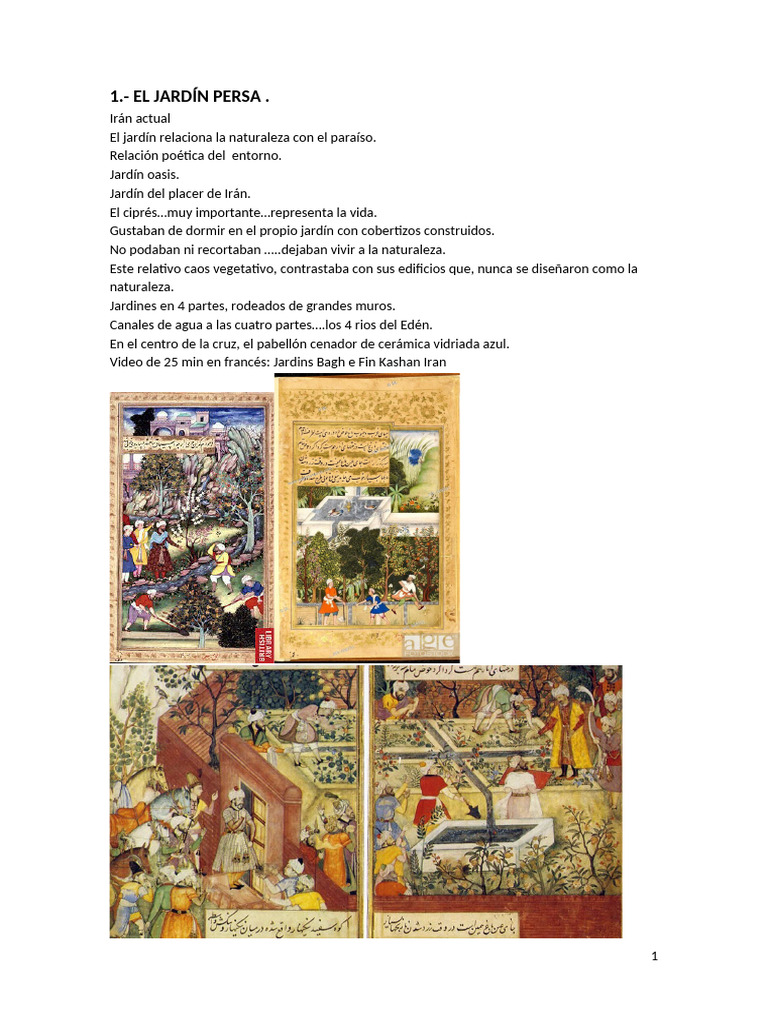 Los Jardines A Través de La Historia | PDF | Jardines | Renacimiento