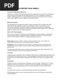 History of Alitaptap Folk Dance