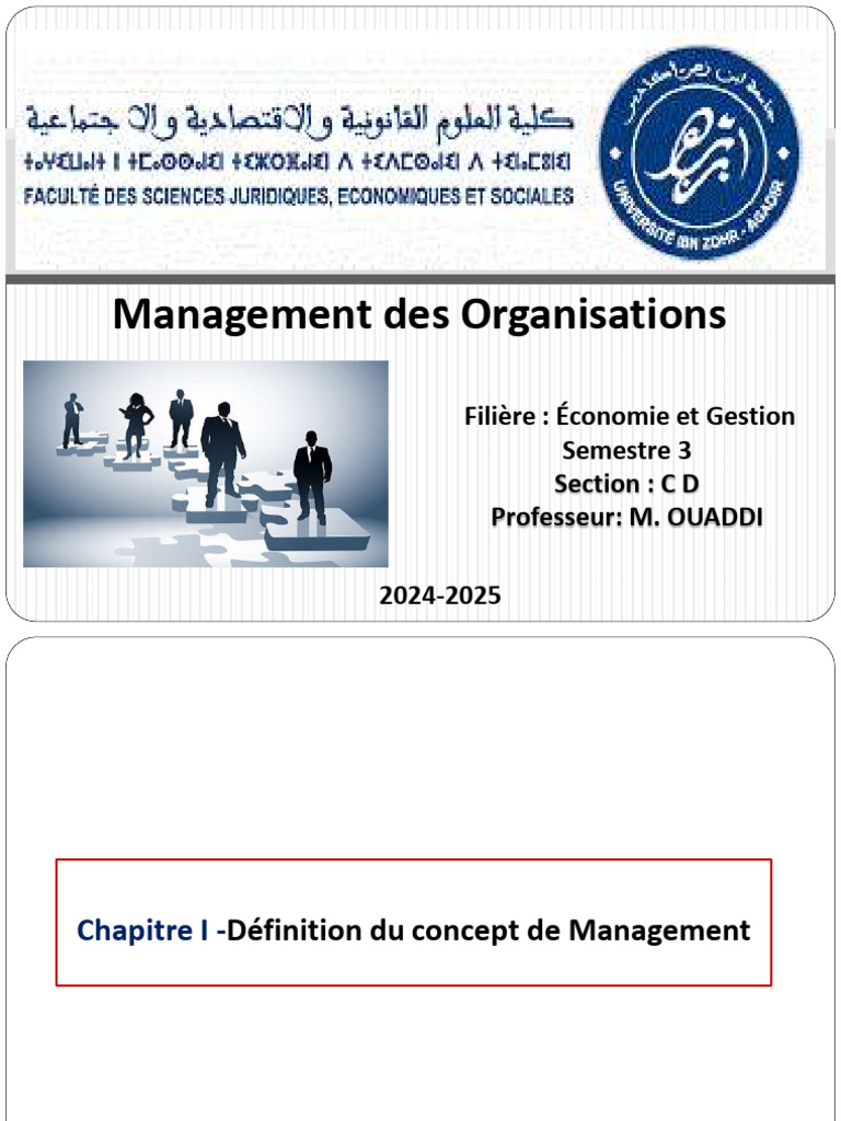 Définition du Management et Processus | PDF | Business | Économie d ...