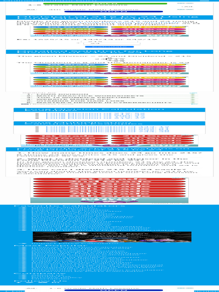 Long Division Of 215 By 24 Explained Pdf Division Mathematics