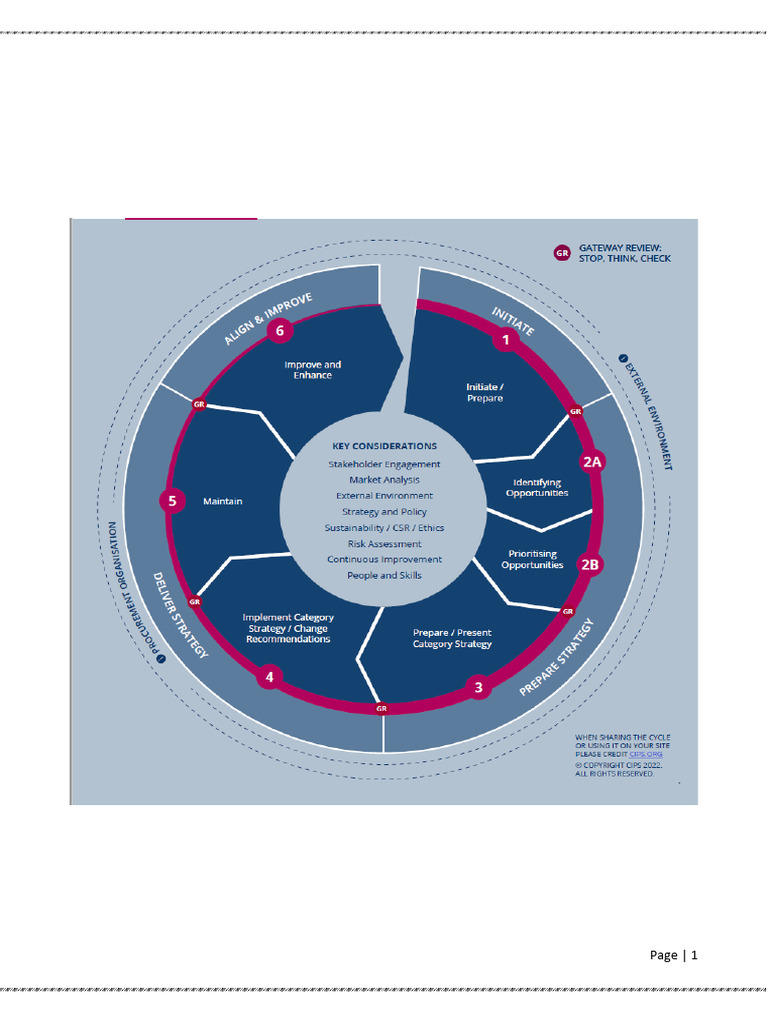 CIPS Category Management Cycle Overview | PDF | Risk | Performance ...