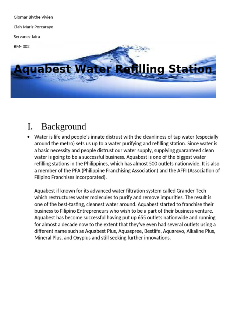 Facility Managament Case Study | PDF | Water | Business