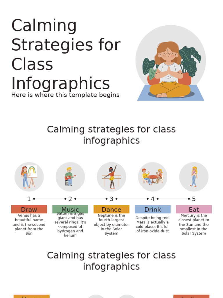 Calming Strategies For Class Infographics by Slidesgo | PDF | Planets ...
