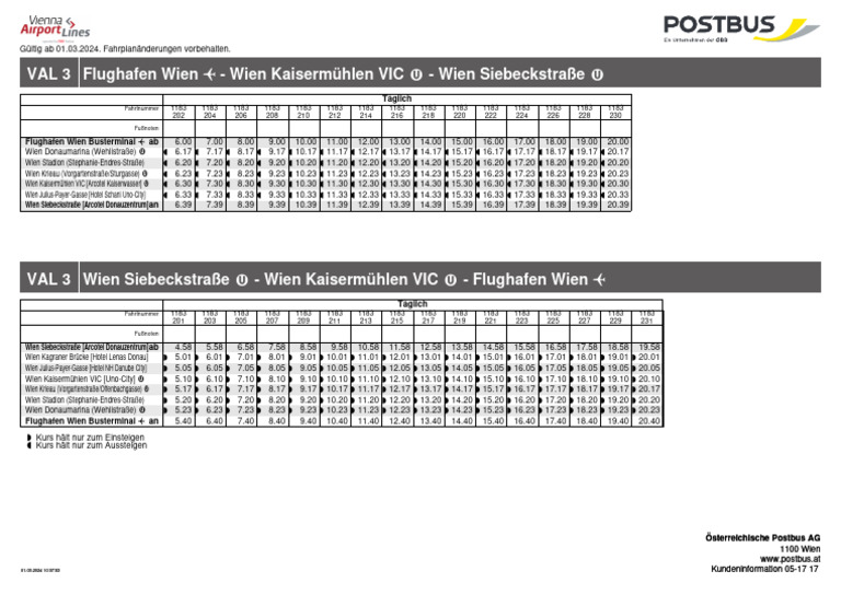 Fahrplan Val3 01032024 | PDF