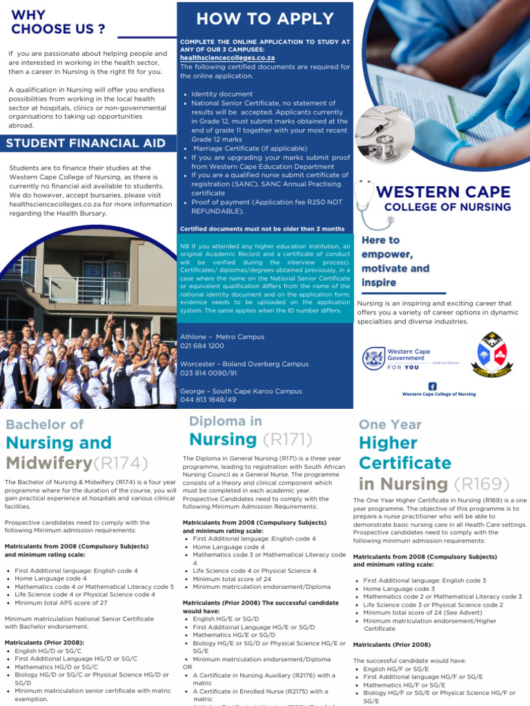 WCCN Nursing Program Application Guide | PDF | Nursing | Educational Stages